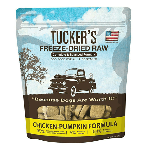 TUCKER'S TUCKER'S 凍乾犬糧 雞+南瓜配方 CHICKEN-PUMPKIN 14oz 14oz  正面圖
