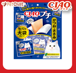 CIAO 貓零食 日本大大塊肉片 鰹魚+雞肉味 9g 12枚 (TSC-155) (圖片1)