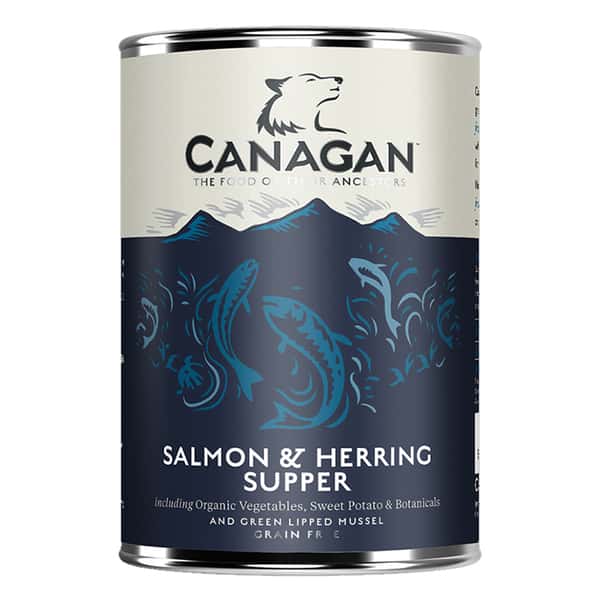 CANAGAN原之選 CANAGAN原之選 狗罐頭 三文魚及鯡魚 400g 400g  正面圖