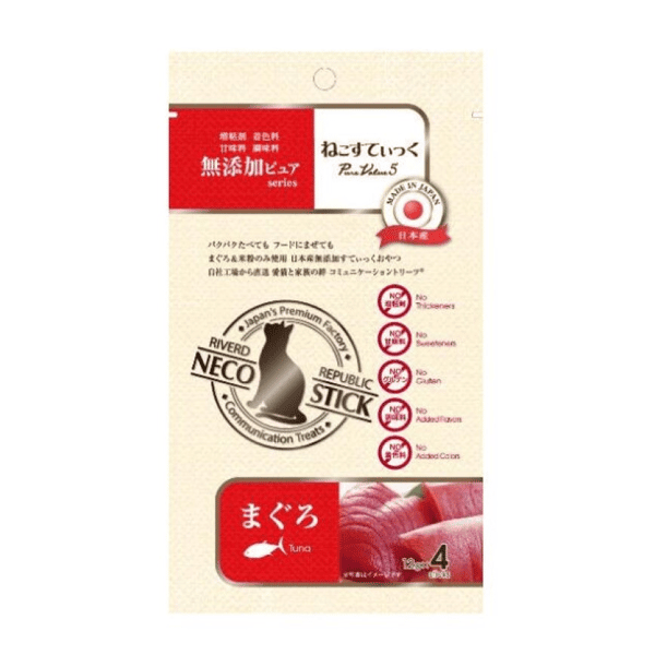 Riverd Republic PureValue5 貓用無添加天然糕條小食 吞拿魚 12g*4本 (CTCJFW0127241) (圖片1)