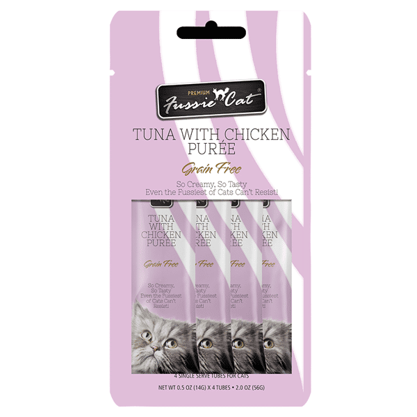 Fussie Cat Cat Wet Food PUREE TREATS Recipe with Tuna & Chicken 2oz (FUP-TC) (圖片1)