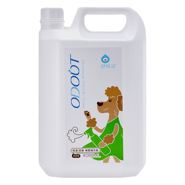 ODOUT Refill Pack of Odour & Stain Remover Anti-bacterial Spray for DOG 4L (91602378) (圖片1)