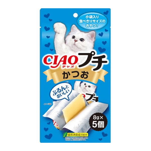 CIAO 貓零食 日本大大塊肉片 鰹魚味 8g 5枚 (藍 (TSC-152) (圖片1)