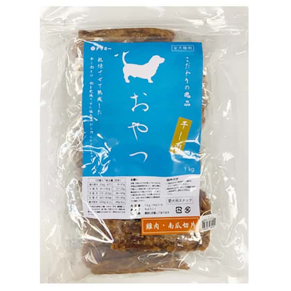 Nasami Nasami 狗零食 風乾小食系列 雞肉+南瓜切片 1kg 1kg  正面圖