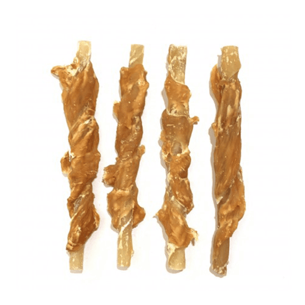 Nasami Nasami 狗零食 風乾小食系列 雞肉繞原色牛皮棒 1kg 1kg  正面圖