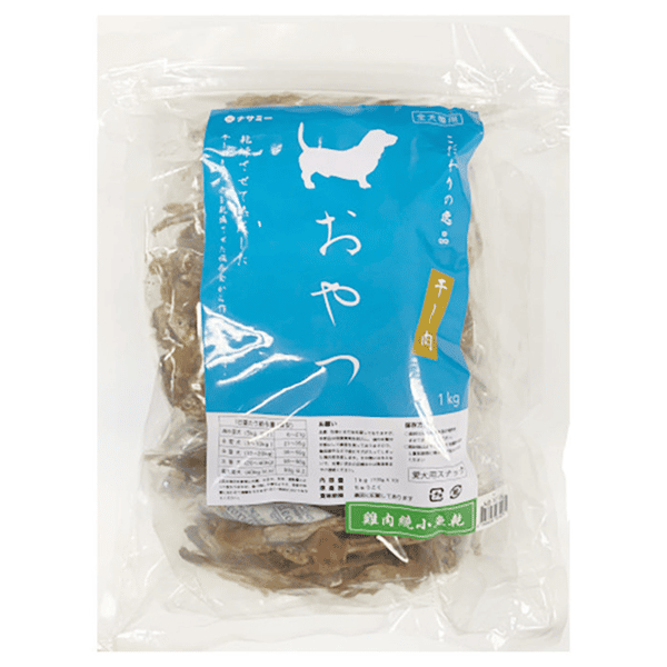 Nasami 狗零食 風乾小食系列 雞肉繞小魚乾 1kg (NS-1019) (圖片1)