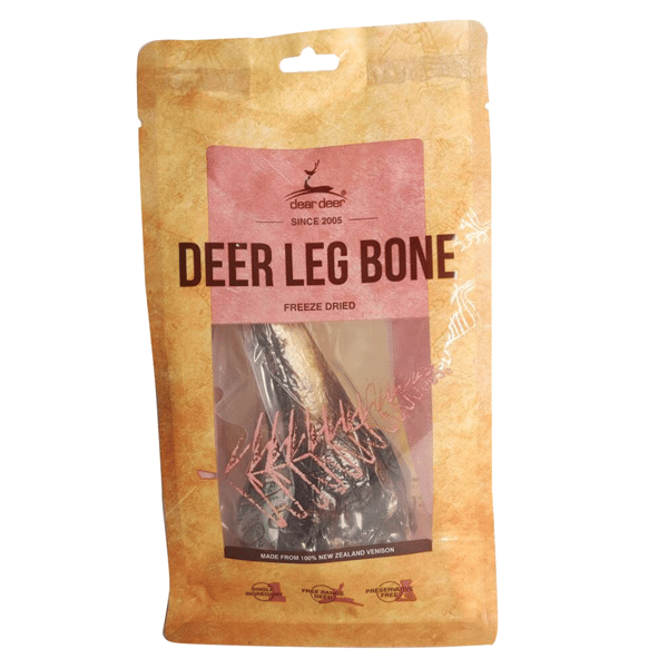 dear dear deer 狗零食 耐咬潔齒系列 鹿肉骨 中大型犬用  犬用 背面圖