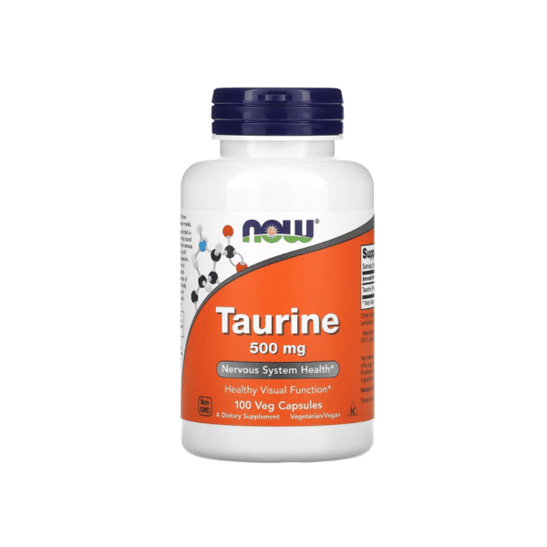 Now Now Foods 牛磺酸 500mg 100 Capsules 正面圖