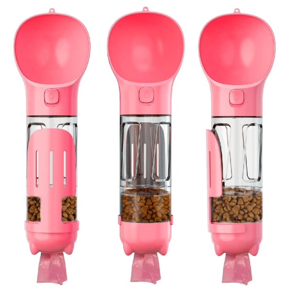 Billipets Billipets 3合1寵物多功能飲水杯 32.5cm x 9.5cm直徑 300ml 300ml  側面圖
