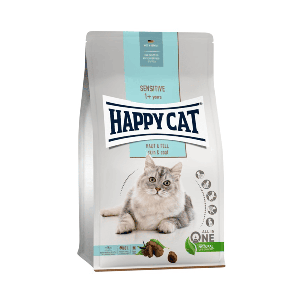 Happy Happy Cat Sensitive系列 成貓糧 毛髮護理配方 300g 300g  正面圖