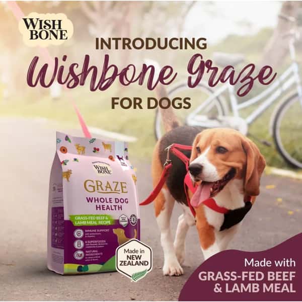 WISH WISH BONE味思伴 全犬糧 野生草飼牛配方 20lb 20lb 正面圖
