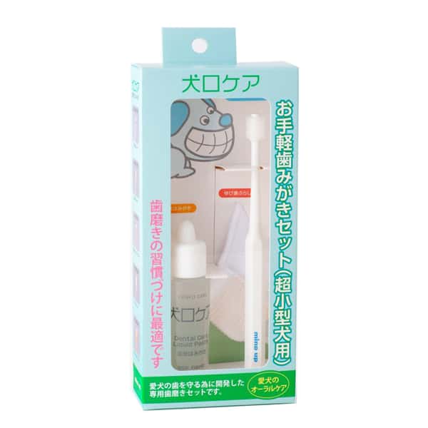 Mind Up 犬用 360度刷牙套裝 silm款幼身牙刷+液體牙膏30ml+手指套 (91602931) (圖片1)