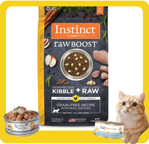 Instinct Instinct 貓糧 本能 貓糧 無穀物生肉系列 雞肉 10lb 10lb 正面圖