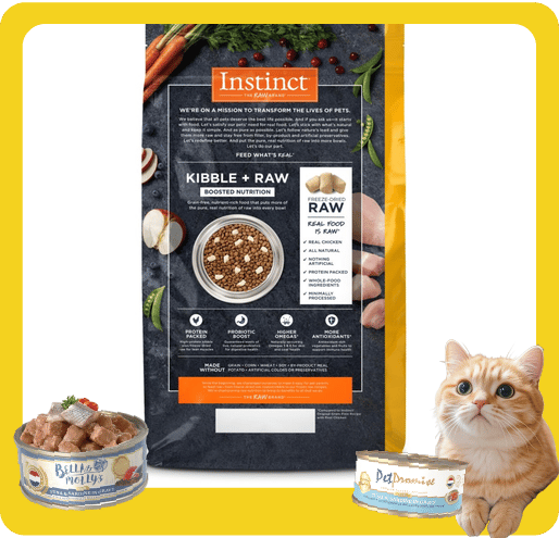 Instinct Instinct 貓糧 本能 貓糧 無穀物生肉系列 雞肉 10lb 10lb 背面圖