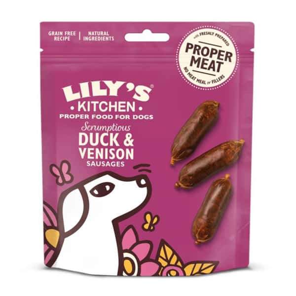 LILY'S KITCHEN Treats for Dogs Scrumptious Duck Venison Sausages 70g (IDTSVS70) (圖片1)
