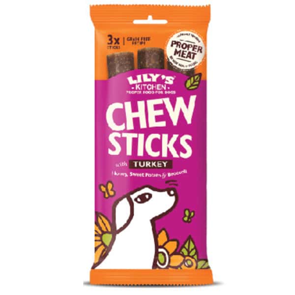 LILY'S LILY'S KITCHEN 狗小食 火雞肉咀嚼條 120g 120g 正面圖