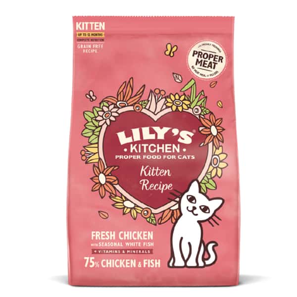LILY'S LILY'S KITCHEN 貓糧 幼貓專用糧 無穀物鮮雞 800g 800g 正面圖