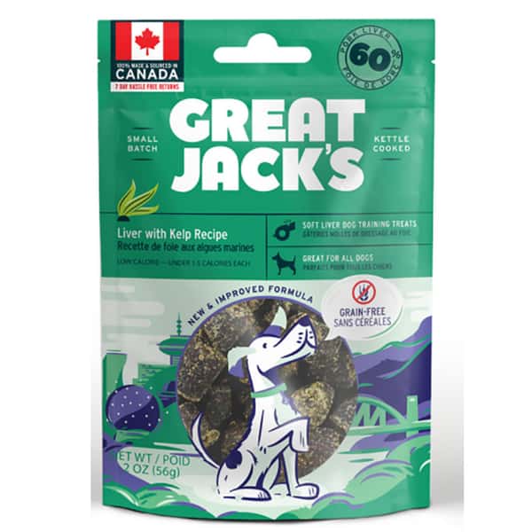GREAT JACK'S 無穀物狗小食 海帶拌豚肝肉粒 2oz (TT1005S) (圖片1)