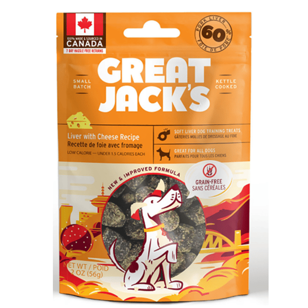 GREAT JACK'S 無穀物狗小食 芝士拌豚肝肉粒 2oz (TT1004S) (圖片1)