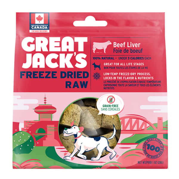 GREAT JACK'S 冷凍脫水狗小食 牛肝 1oz (TT1051) (圖片1)