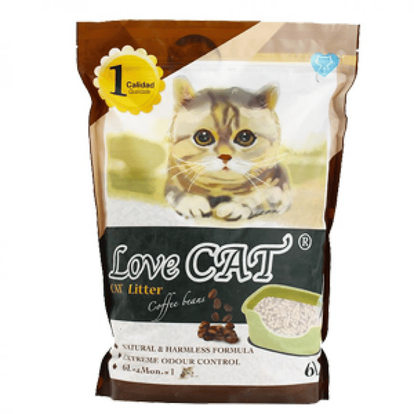 LoveCAT 天然健康 豆腐貓砂 咖啡味 6L (圖片1)