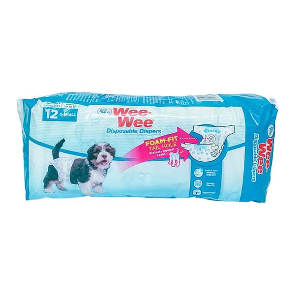 Four Four Paws四爪 狗尿片 即棄尿褲 XS 12片   正面圖
