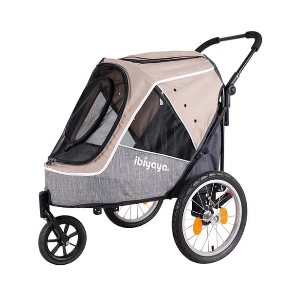 IBIYAYA Happy Pet Trailer/Jogger 2.0 Latte (IBI-FS2080-BR) (圖片1)