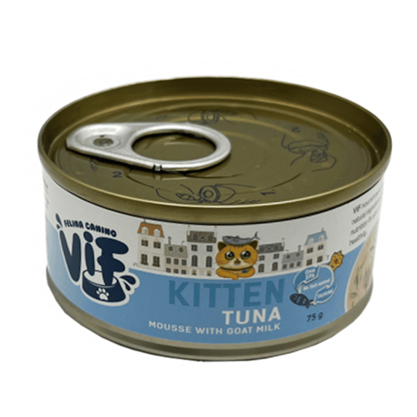 ViF 貓罐頭 幼貓慕絲 吞拿魚配羊奶 75g (K1) (圖片1)