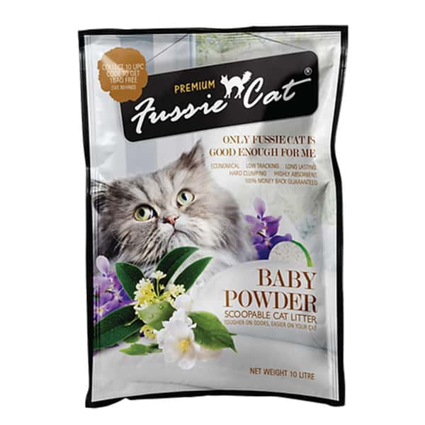 Fussie Fussie Cat高竇貓 礦物貓砂 爽身粉味 5L 5L 正面圖