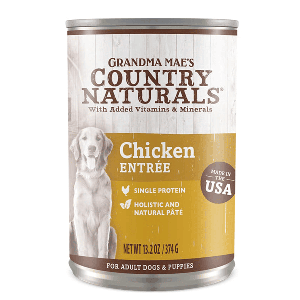 Country Naturals 狗罐頭 鮮肉燕麥糙米高纖 雞肉配方 13.2oz 374g (圖片1)