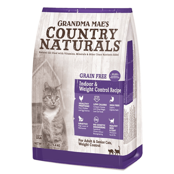 Country Naturals 貓糧 無穀物系列 體重控制及去毛球及室內貓配方 4lbs (CN0256) (圖片1)