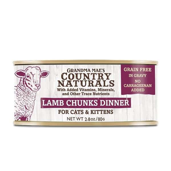 Country Naturals 貓罐頭 無添加無穀物角切肉塊系列 草飼羊 2.8oz 80g (圖片1)