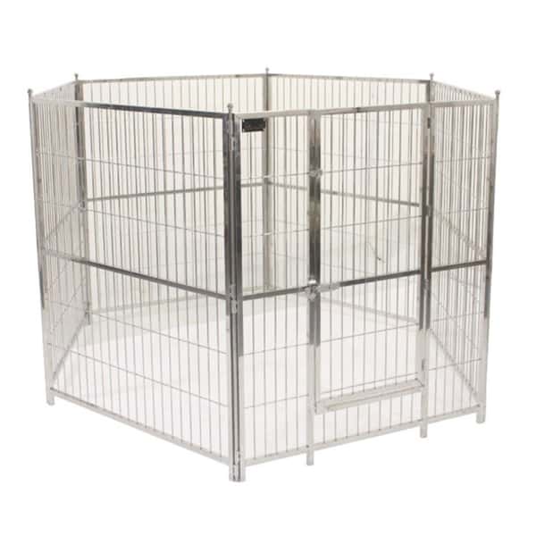 Solidpet蘇力 寵物籠 貓籠狗籠 不鏽鋼方通圍欄 特大號 (STC-304-376) (圖片1)