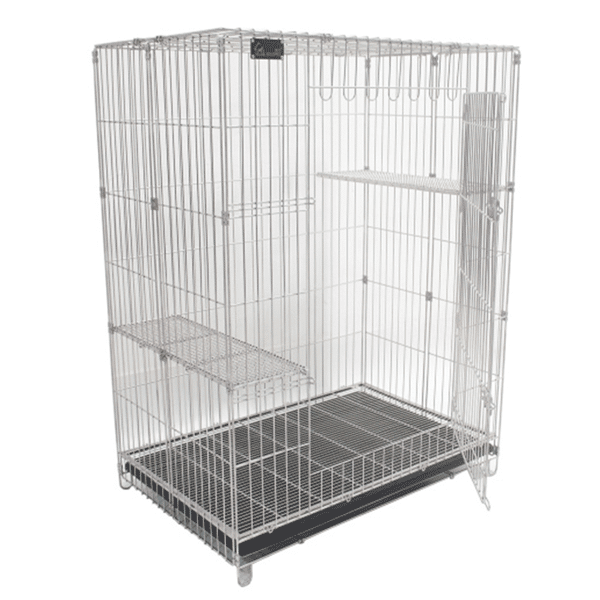 Solidpet蘇力 寵物籠 貓籠狗籠 不鏽鋼貓籠 大號 (STC-C-304-003) (圖片1)