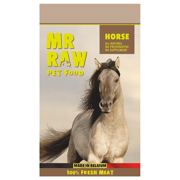 MR RAW 貓狗糧 急凍生肉糧 馬肉配方 1kg (H1KG) (需冷藏) (圖片1)