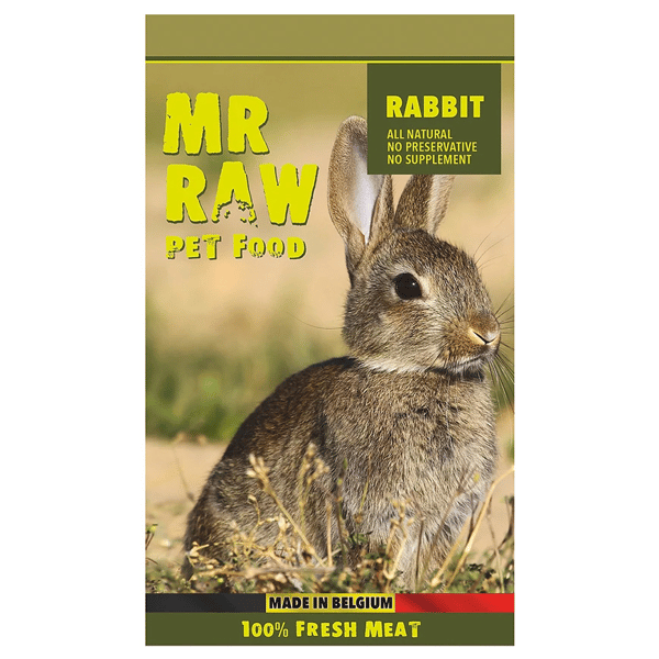 MR RAW 貓狗糧 急凍生肉糧 兔肉配方 1kg (R1KG) (需冷藏) (圖片1)