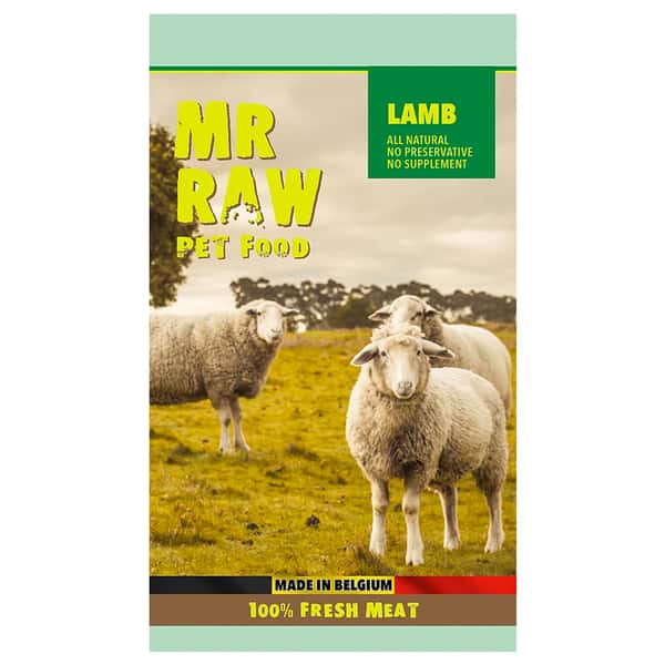 MR MR RAW 貓狗糧 急凍生肉糧 羊肉配方 1kg 1kg 正面圖
