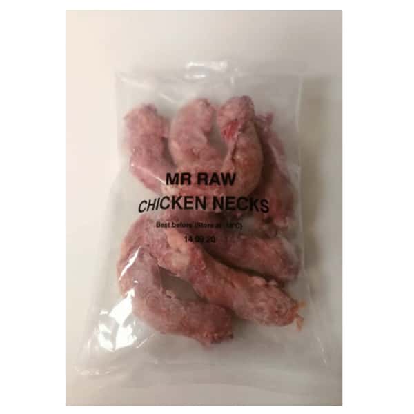 MR MR RAW 貓狗糧 急凍生肉糧 雞頸 300g 300g 正面圖