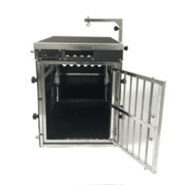 Solidpet蘇力 寵物籠 貓籠狗籠 ABS板折疊飛機籠 無輪款 三號 (STAC-116-BK) (圖片1)