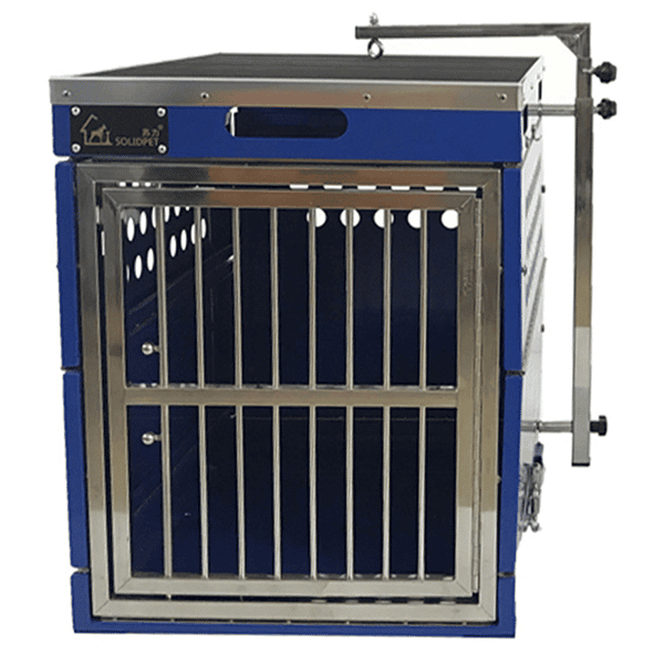 Solidpet蘇力 寵物籠 貓籠狗籠 鋁折疊飛機籠 無輪款 三號 藍色 (ALAC-212-BL) (圖片1)