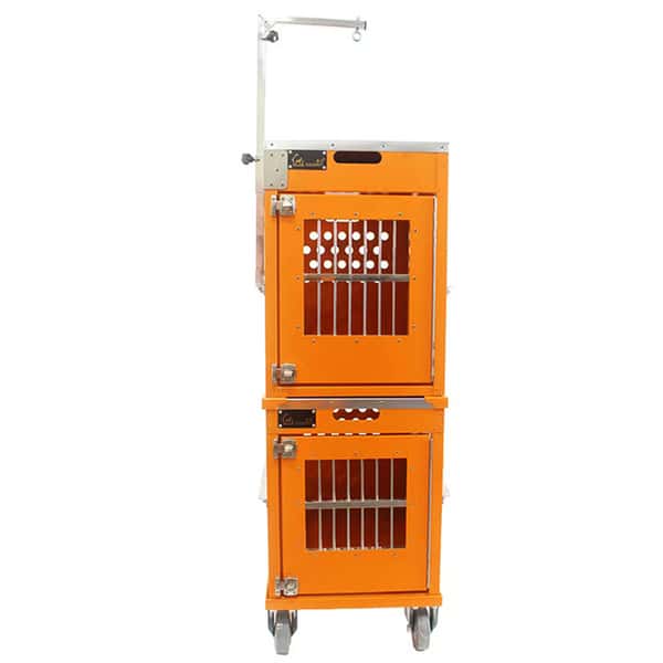 Solidpet蘇力 寵物籠 貓籠狗籠 鋁板固定飛機籠組合 無輪新款 二號 橙色 (ALAC-254-OR) (圖片1)