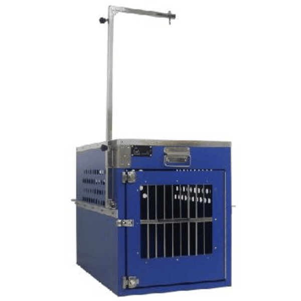 Solidpet蘇力 寵物籠 貓籠狗籠 鋁板固定飛機籠 無輪新款 四號 藍色 (ALAC-256-BL) (圖片1)