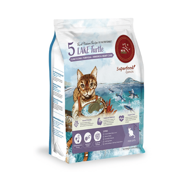 Real Power Cat Food Real Nature for All Life Stages Lake Turtle 2kg (No.5) (圖片1)