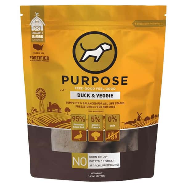 PURPOSE 狗糧 凍乾脫水生肉 單一蛋白 鴨肉 14oz (001832) (圖片1)