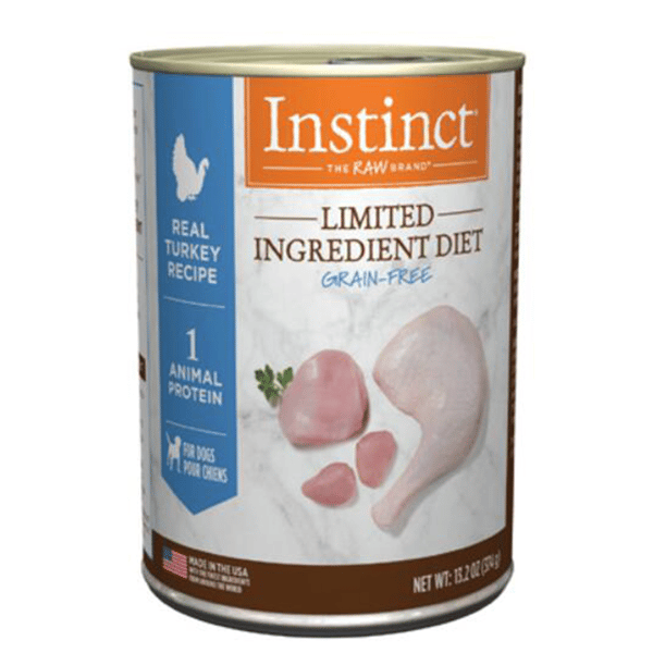 Instinct Instinct 狗罐頭 無穀物單一蛋白系列 火雞肉 13.2oz 2oz 正面圖