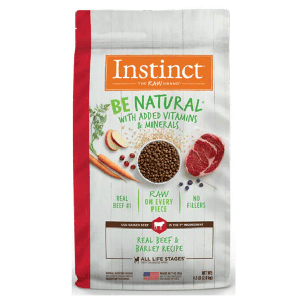 Instinct Instinct 本能 全犬低殼物糧 牛肉大麥 4.5lb 5lb 正面圖