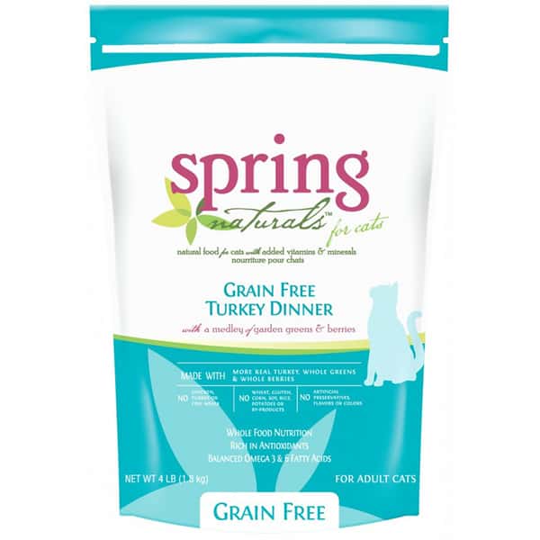 spring spring naturals 無穀物貓糧 火雞配方 1.8kg 8kg  正面圖