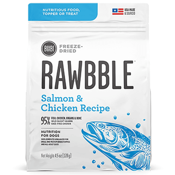 BIXBI RAWBBLE 狗糧 冷凍脫水鮮肉糧 三文魚雞肉 12oz (BIX09451) (圖片1)