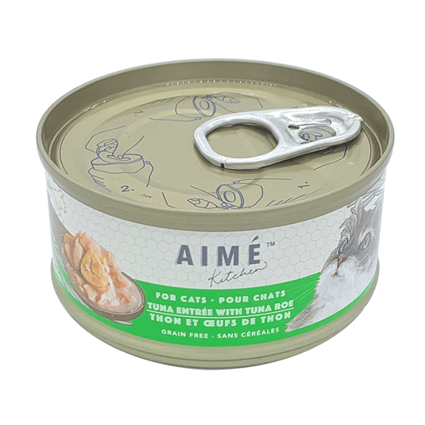 AIME AIME Kitchen 貓罐頭 無穀物營養貓罐 啖啖肉補水系列 吞拿魚配魚子配方 85g 85g  正面圖