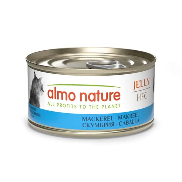 Almo Almo Nature Jelly HFC 貓罐頭 天然系列 鯖魚 70g 70g 正面圖